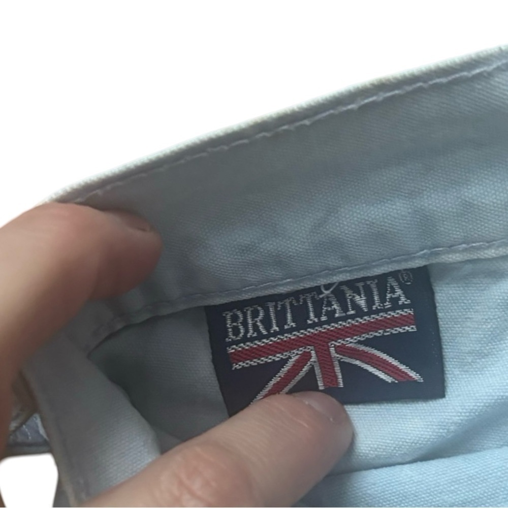 vintage 1990s Britannia ultra High Waist Tapered light wash denim- Large/12 - Picture 3 of 7